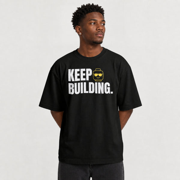 Keep Building Black T-shirt