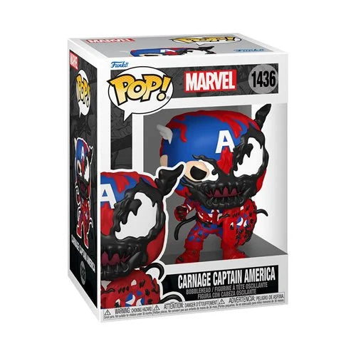 (PREORDER) Marvel Carnage Captain America Funko Pop! Vinyl Figure #1436