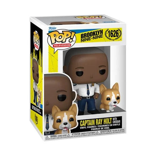 Brooklyn Nine-Nine Captain Ray Holt with Cheddar Funko Pop! Vinyl Figure and Buddy #1626