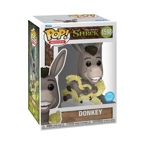 (PREORDER) Shrek DreamWorks 30th Anniversary Donkey Glitter Funko Pop! Vinyl Figure #1598