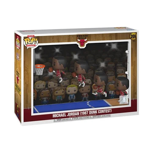 (PREORDER) NBA Chicago Bulls Michael Jordan (1987 Dunk Contest) Funko Pop! Moment Deluxe with Case #209