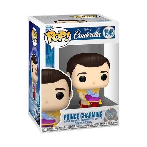 (PREORDER) Cinderella 75th Anniversary Prince Charming with Glass Slipper Funko Pop! Vinyl Figure #1545