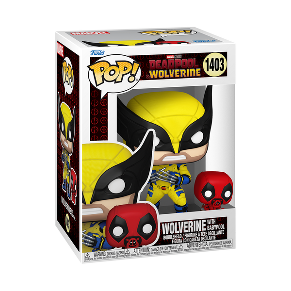 Deadpool & Wolverine with Babypool Funko Pop! Vinyl Figure #1403